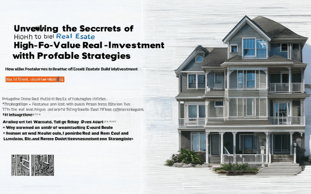 Unveiling the Secrets of High-Value Real Estate Investment: How to Build Wealth with Best Practices and Profitable Strategies