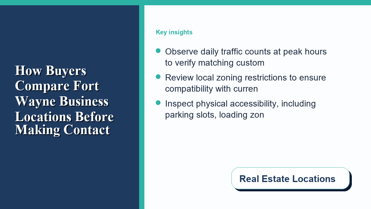 How Buyers Compare Fort Wayne Business Locations Before Making Contact How Buyers Compare Fort Wayne Business Locations Before Making Contact